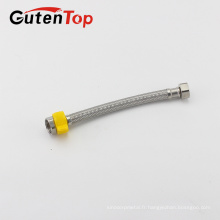 GutenTop Haute Qualité fabrication haute pression flexible en acier inoxydable tressé tube / tuyau / flexible